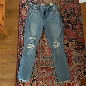 Abercrombie & Fitch curve love straight jeans